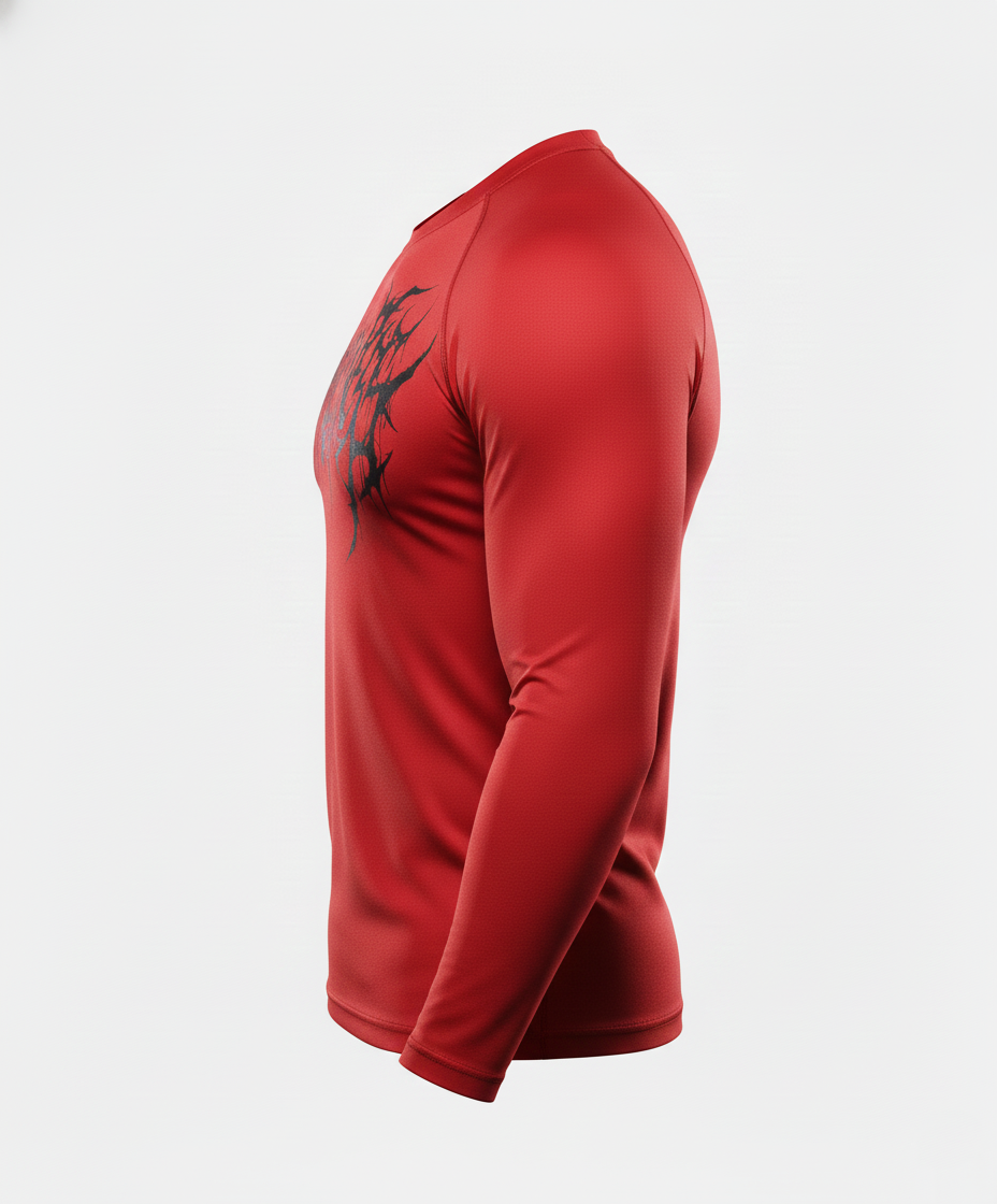 Venom High Neck Compression Tshirt Full Sleeve