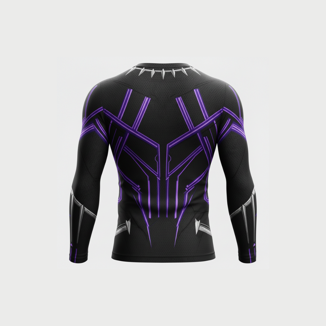 Black Panther Vibranium Weave Compression T-Shirt