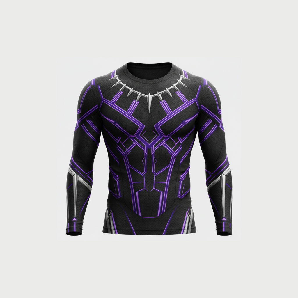 Black Panther Vibranium Weave Compression T-Shirt